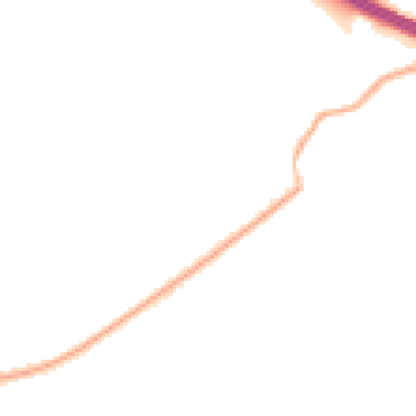 Night-time road noise heatmap for OL1 2RF