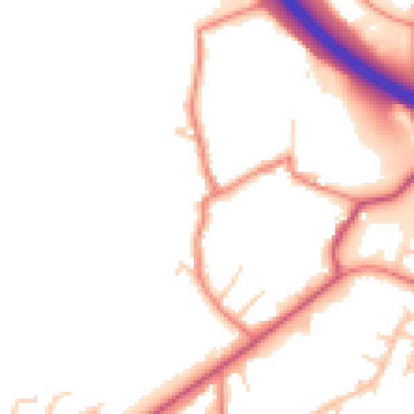 Daytime road noise heatmap for OL1 2SB