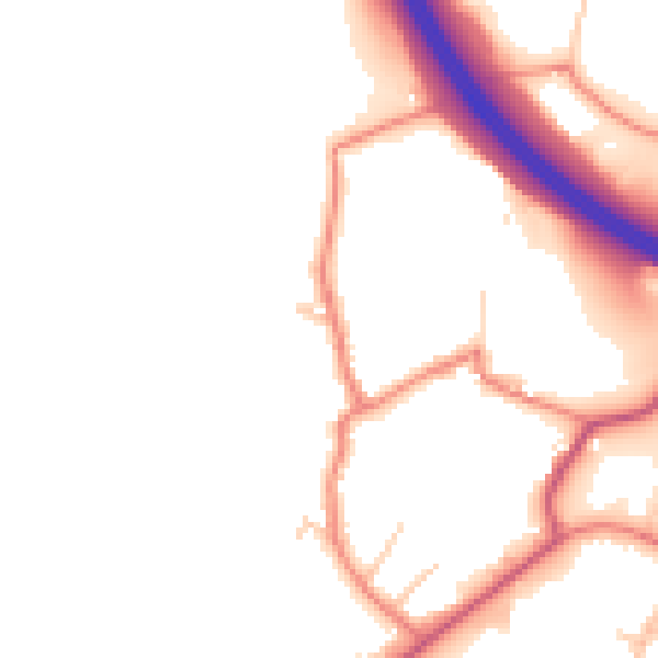 Daytime road noise heatmap for OL1 2SP