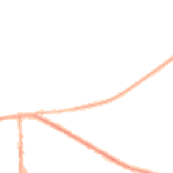 Night-time road noise heatmap for OL1 2TW