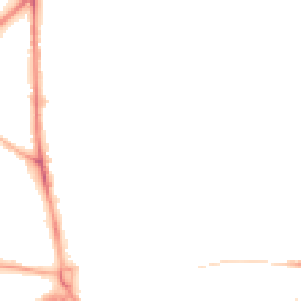 Night-time road noise heatmap for OL1 3DQ