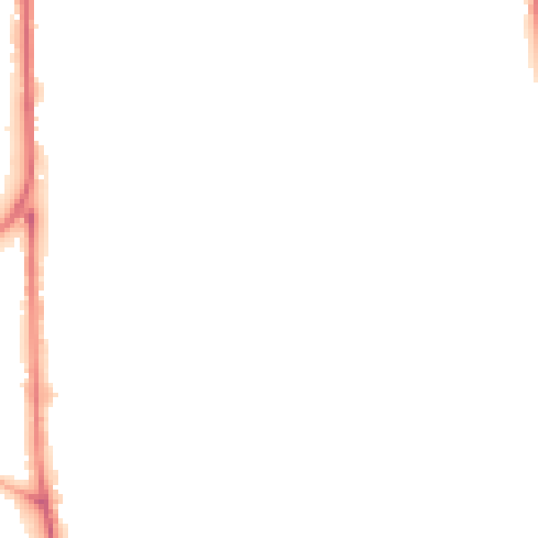 Night-time road noise heatmap for OL1 3EL