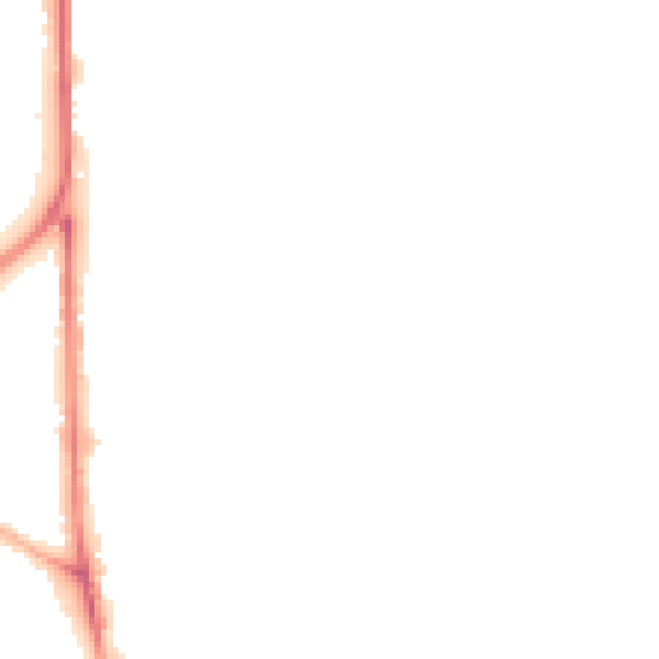 Night-time road noise heatmap for OL1 3EP