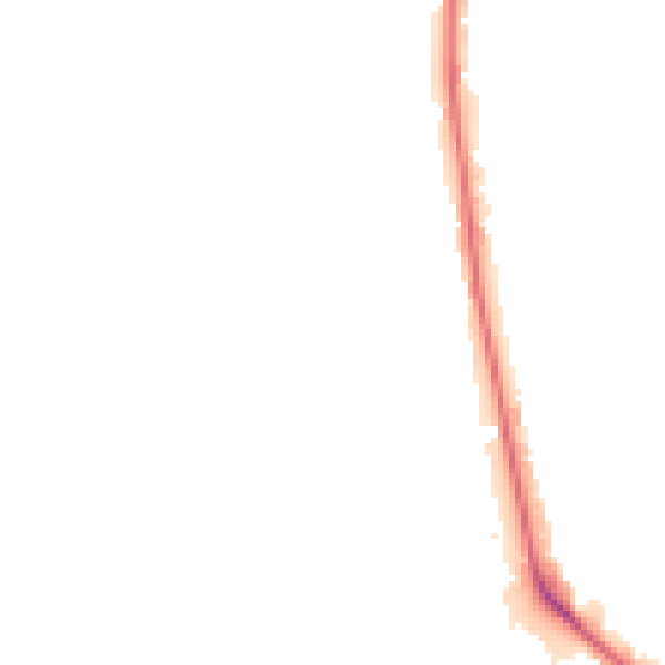 Night-time road noise heatmap for OL1 3JP