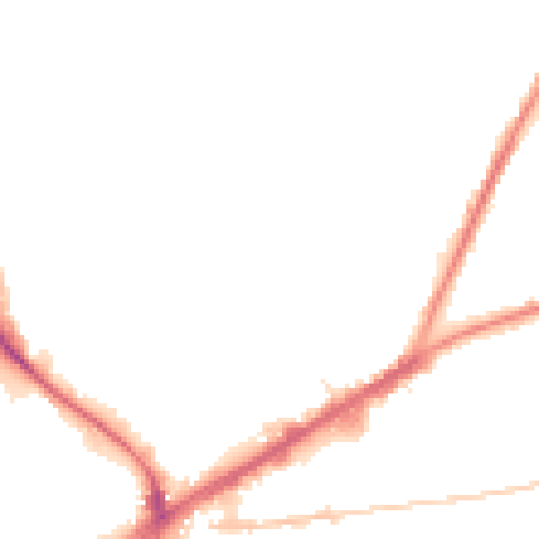 Night-time road noise heatmap for OL1 4EG