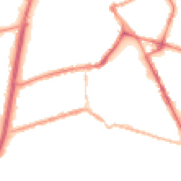 Night-time road noise heatmap for OL11 1HF