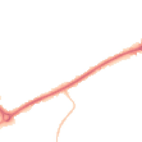 Night-time road noise heatmap for OL11 1TS