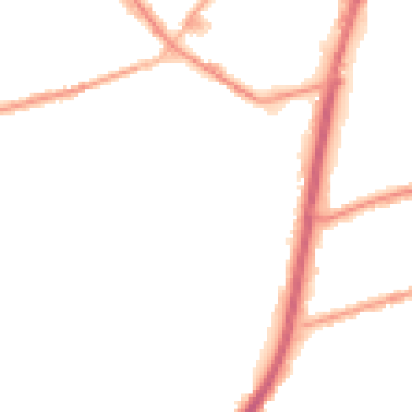Night-time road noise heatmap for OL11 4HG
