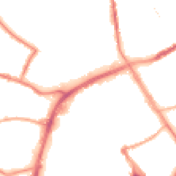 Night-time road noise heatmap for OL16 1DX