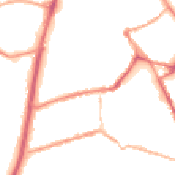 Night-time road noise heatmap for OL16 1UR