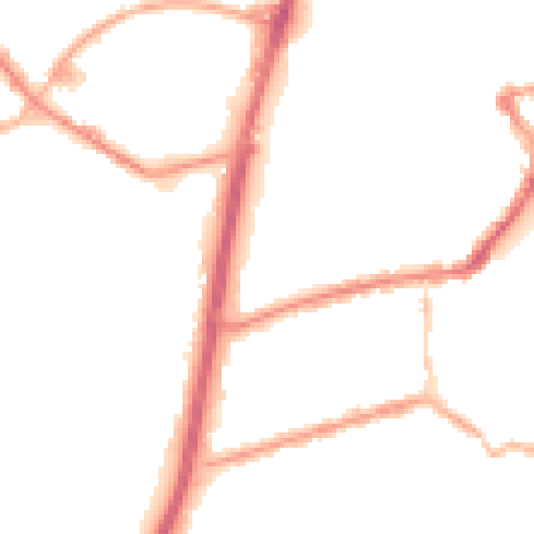 Night-time road noise heatmap for OL16 1UX