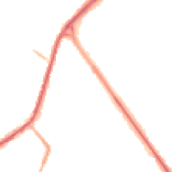 Night-time road noise heatmap for OL16 2BP