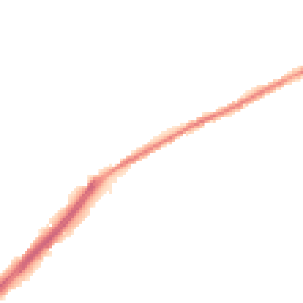 Night-time road noise heatmap for OL16 2RE