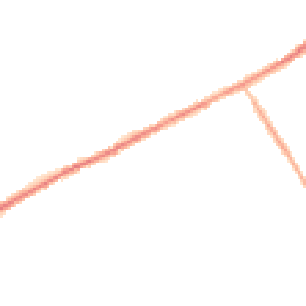 Night-time road noise heatmap for OL16 2SD