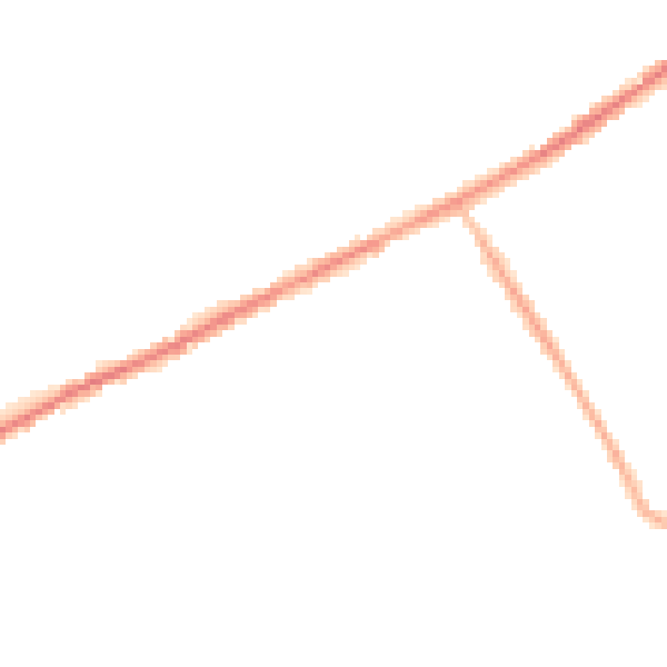 Night-time road noise heatmap for OL16 2SG