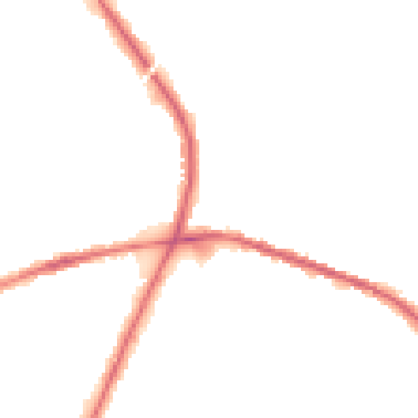 Night-time road noise heatmap for OL16 3AX