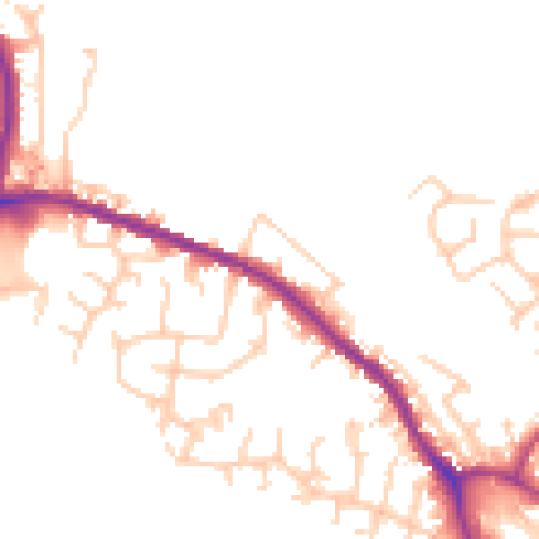 Daytime road noise heatmap for OL16 3BY