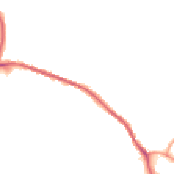 Night-time road noise heatmap for OL16 3BY