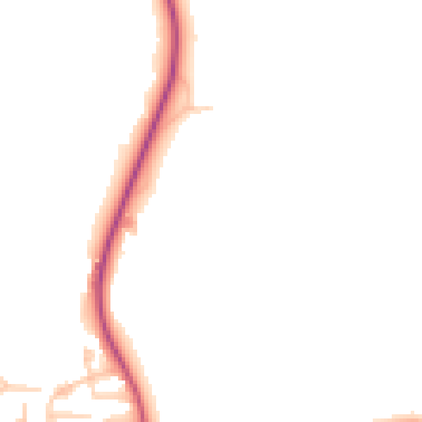 Daytime road noise heatmap for OL16 3DG