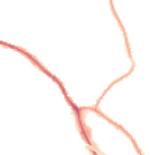 Night-time road noise heatmap for OL16 3LY
