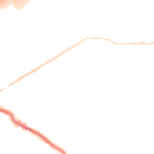 Night-time road noise heatmap for OL16 3RD