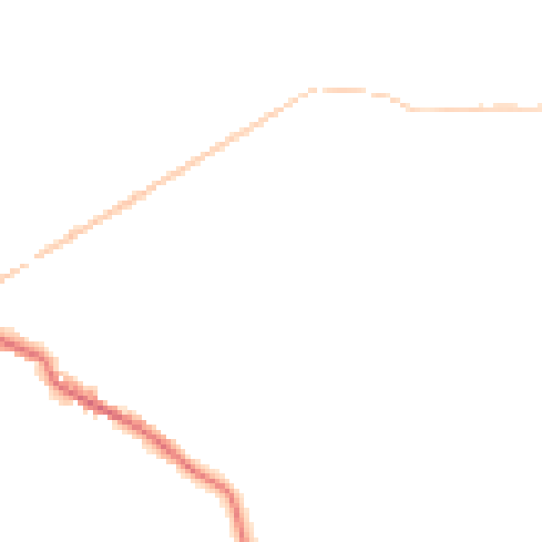 Night-time road noise heatmap for OL16 3RJ