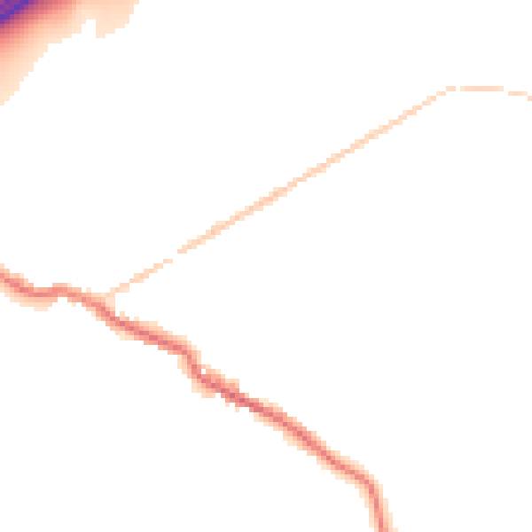 Night-time road noise heatmap for OL16 3RN