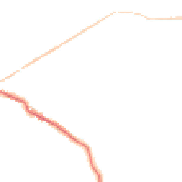 Night-time road noise heatmap for OL16 3RR