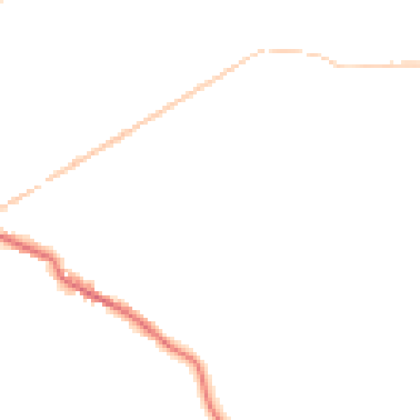 Night-time road noise heatmap for OL16 3RS