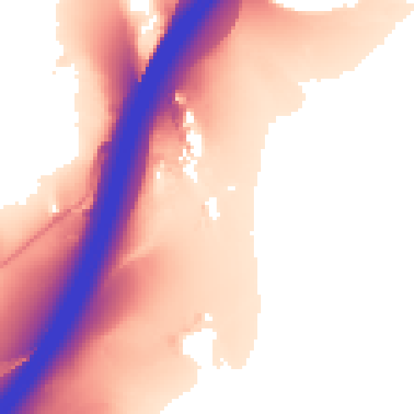 Daytime road noise heatmap for OL16 3TS