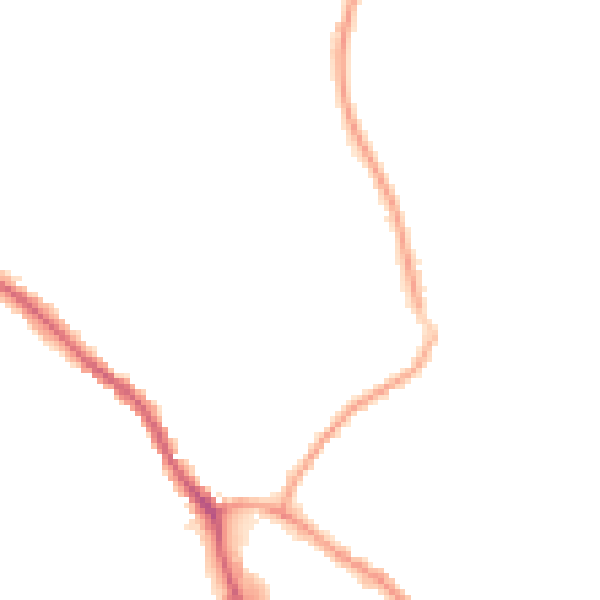Night-time road noise heatmap for OL16 3UE