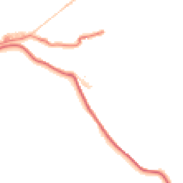 Daytime road noise heatmap for OL16 3WB