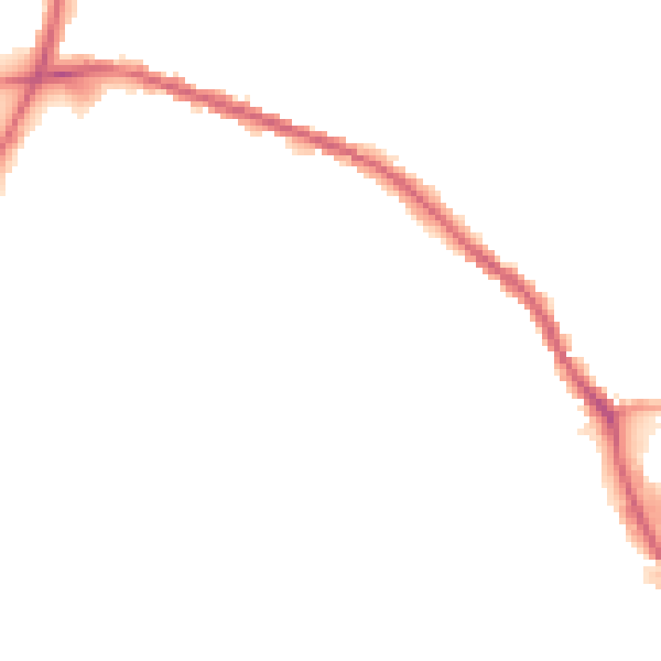 Night-time road noise heatmap for OL16 4BL