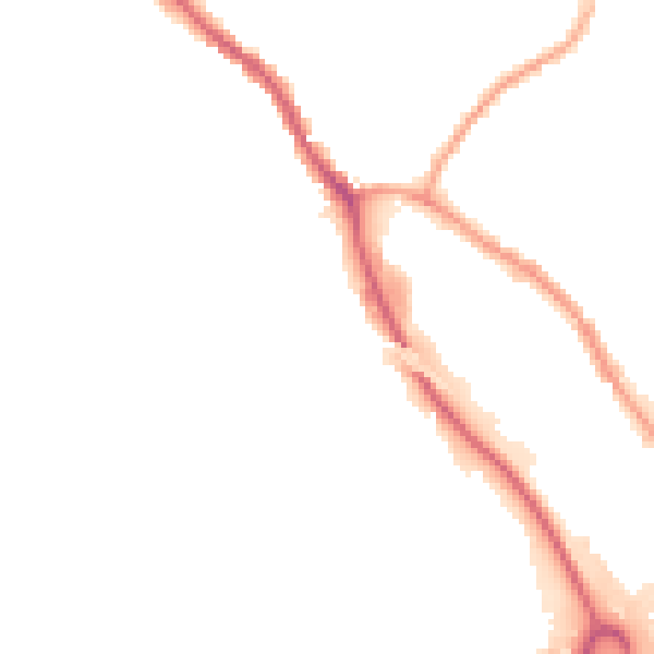 Night-time road noise heatmap for OL16 4BX