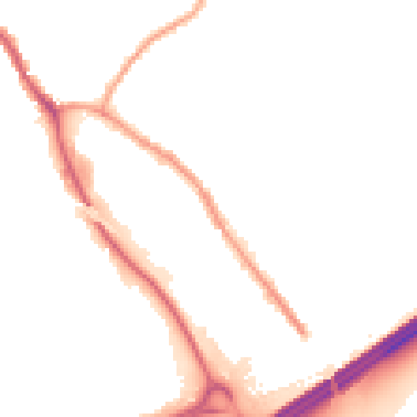 Night-time road noise heatmap for OL16 4HX