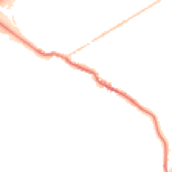 Night-time road noise heatmap for OL16 4NF