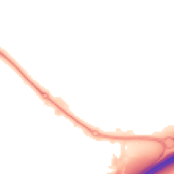 Night-time road noise heatmap for OL16 4UP