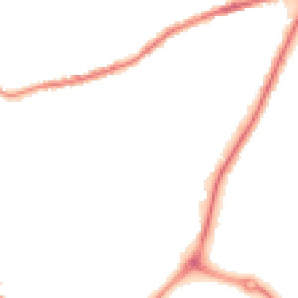 Night-time road noise heatmap for OL16 5QB