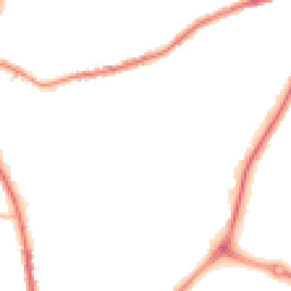 Night-time road noise heatmap for OL16 5QG
