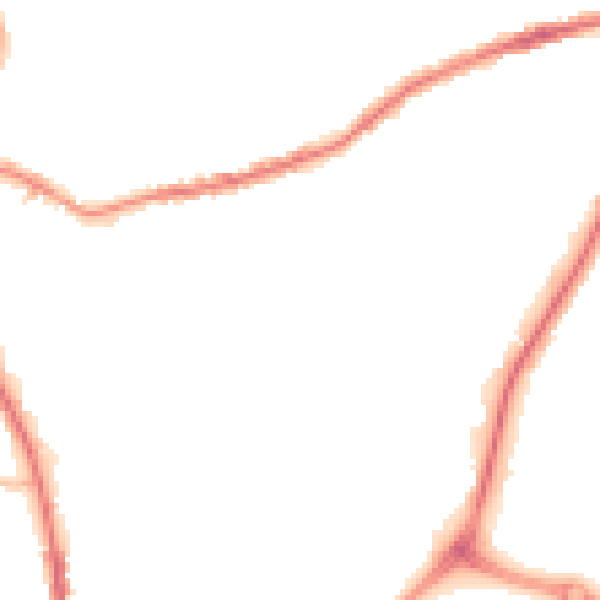 Night-time road noise heatmap for OL16 5SN
