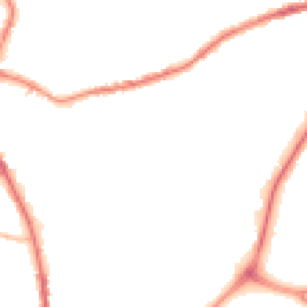 Night-time road noise heatmap for OL16 5SW