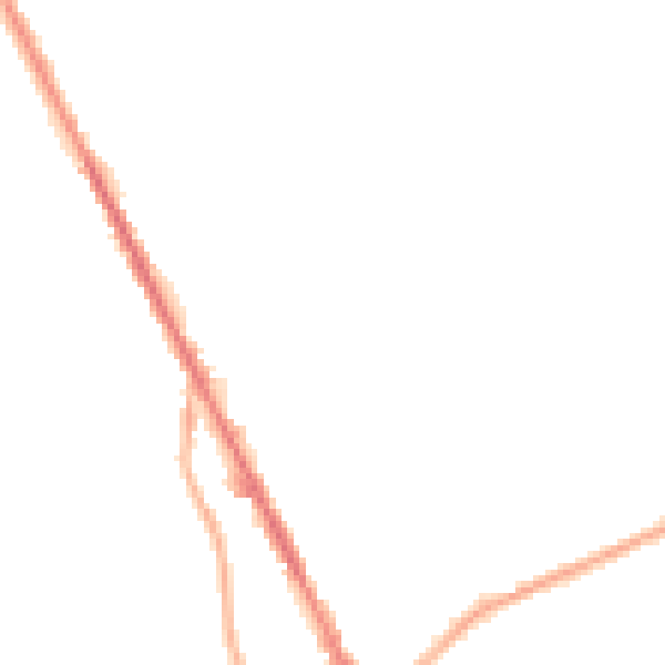 Night-time road noise heatmap for OL2 6NX
