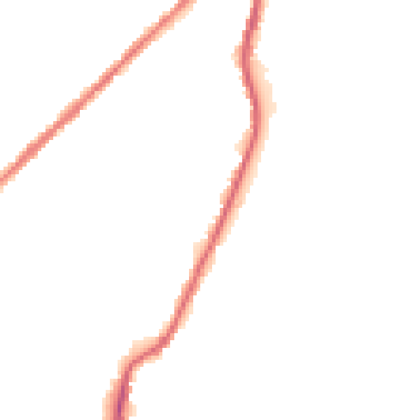Night-time road noise heatmap for OL2 6SN