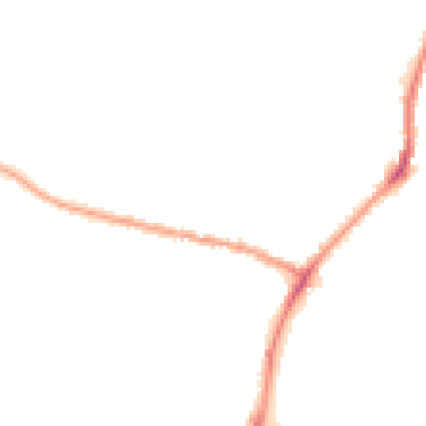 Night-time road noise heatmap for OL2 7SL