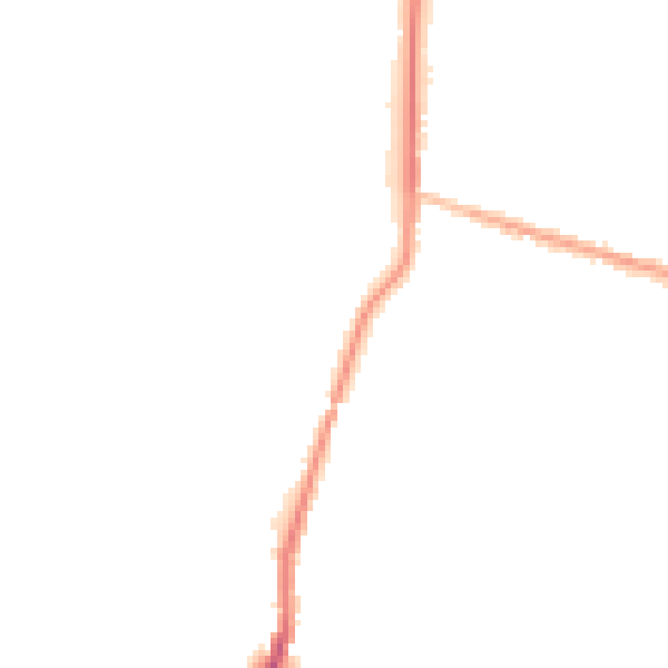 Night-time road noise heatmap for OL2 8BG