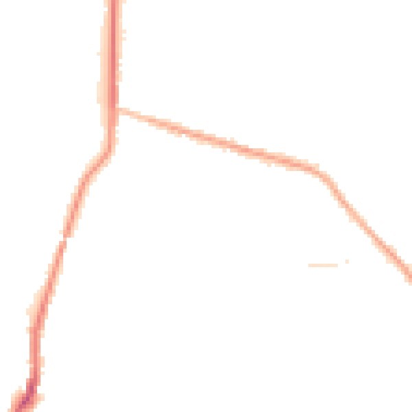 Night-time road noise heatmap for OL2 8DY
