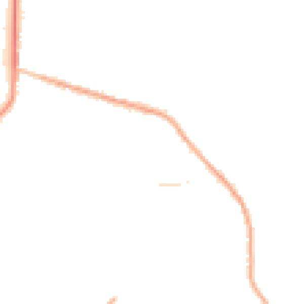 Night-time road noise heatmap for OL2 8NG