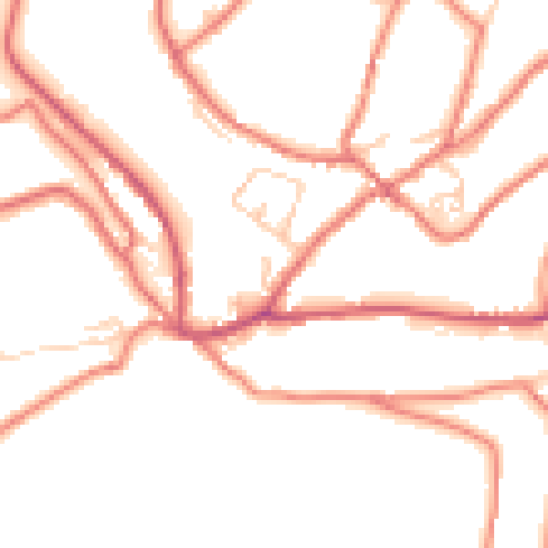 Daytime road noise heatmap for OL3 5AS