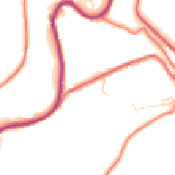 Daytime road noise heatmap for OL3 5BL