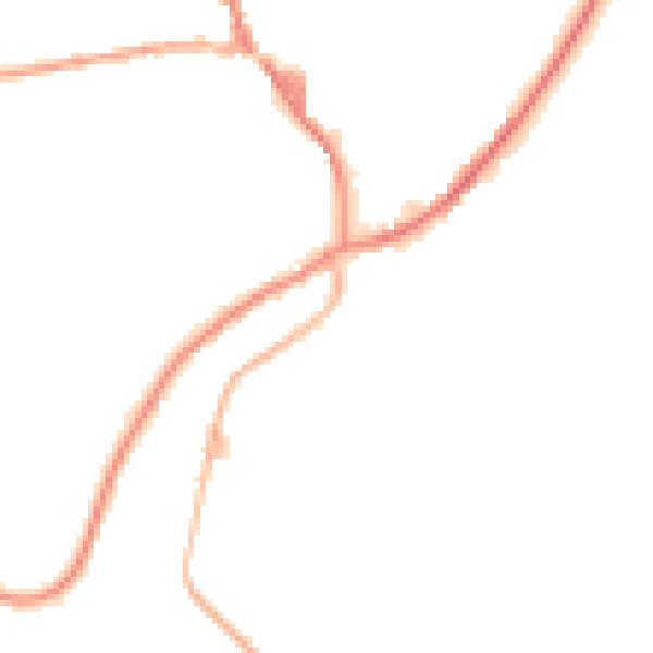 Night-time road noise heatmap for OL3 5DE